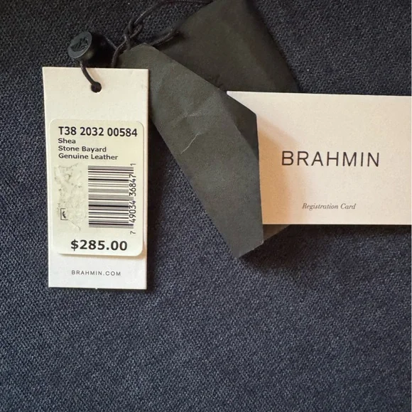 Brahmin Shea crossbody purse in Stone - Picture 5 of 9